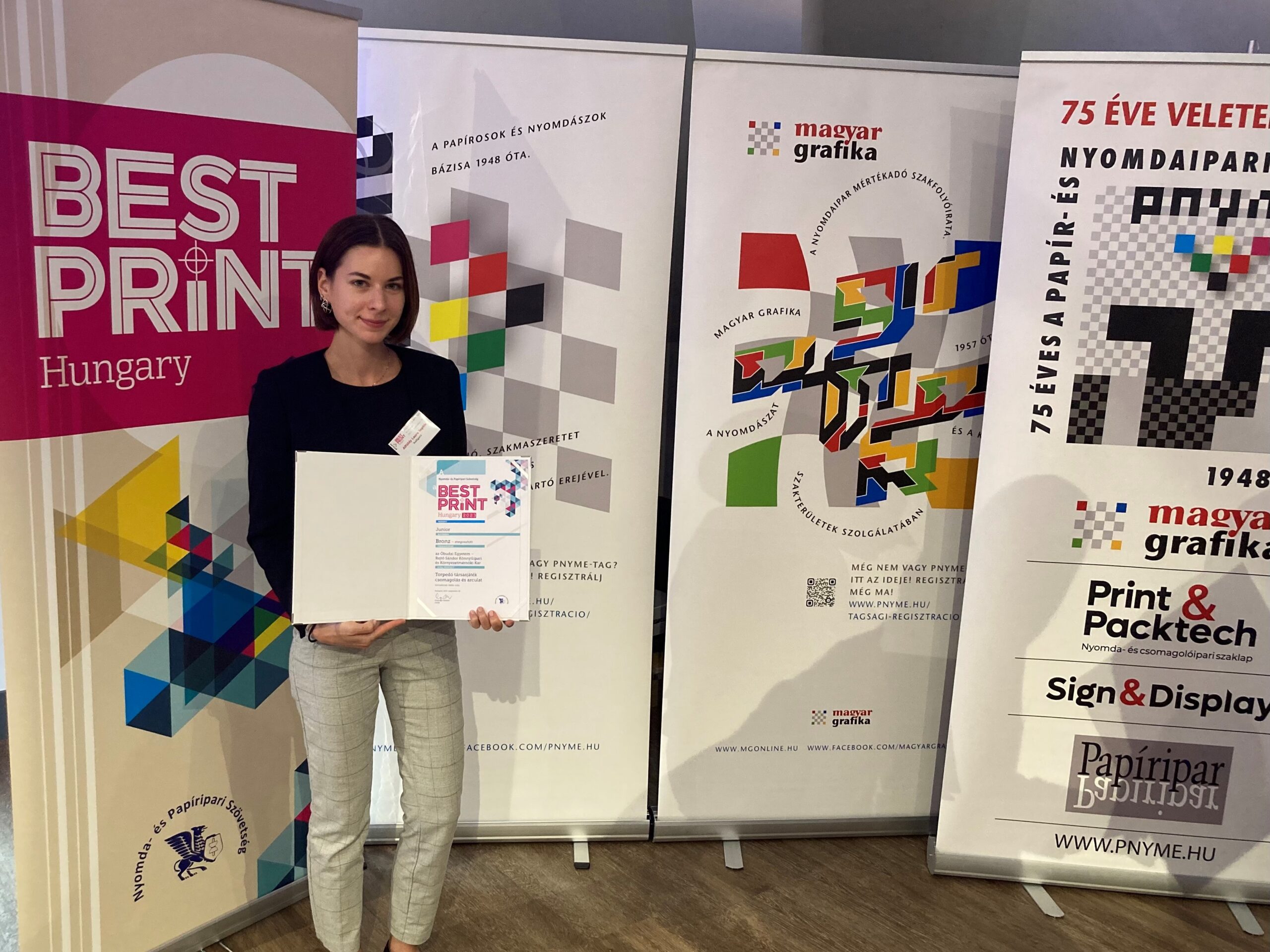 Kiváló eredményeket értek el a Rejtő Kar hallgatói az Best Print 2023 Hungary versenyen