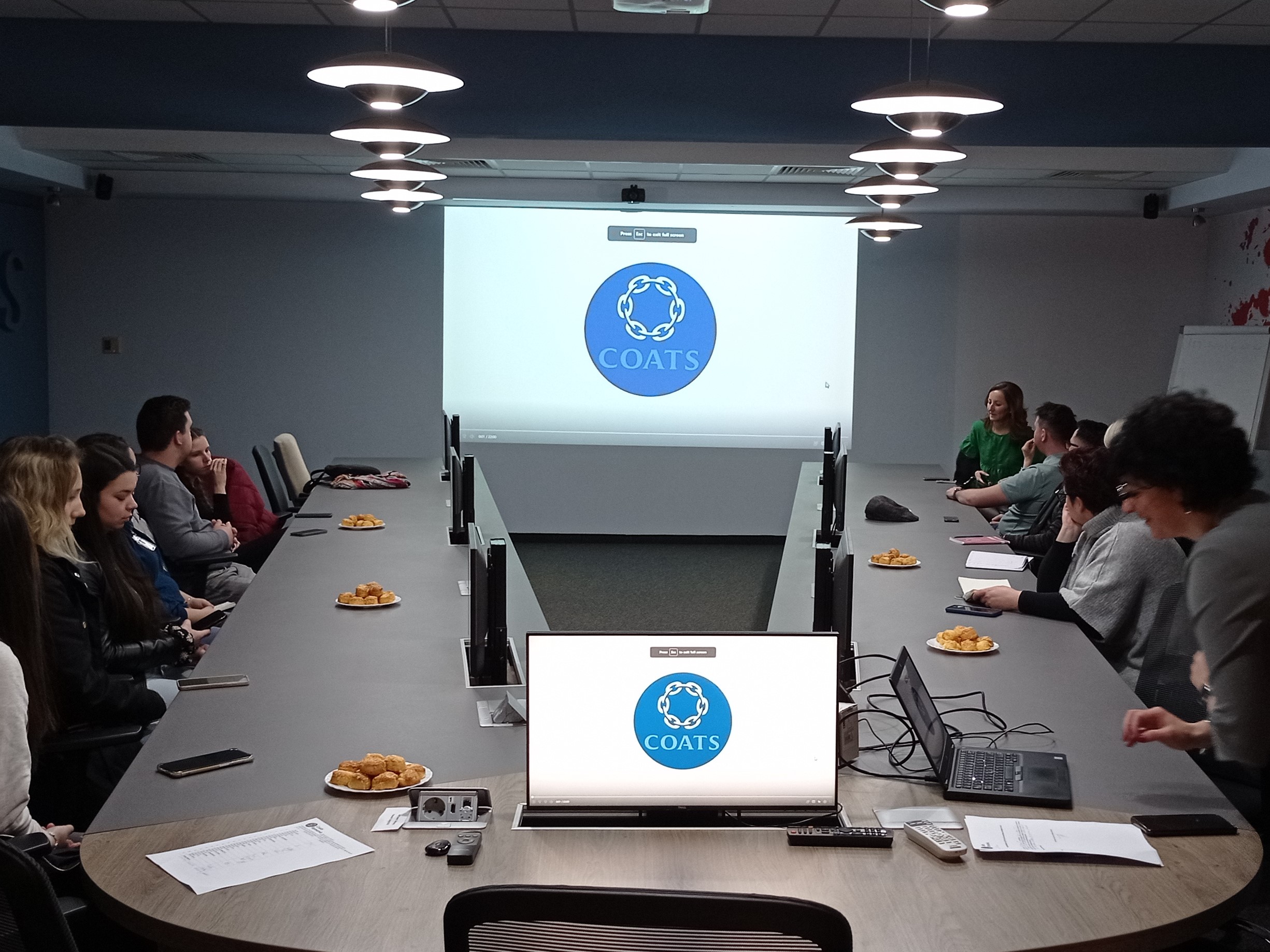 Az Óbudai Egyetem Rejtő Karának hallgatói üzemlátogatáson a Coatsnál